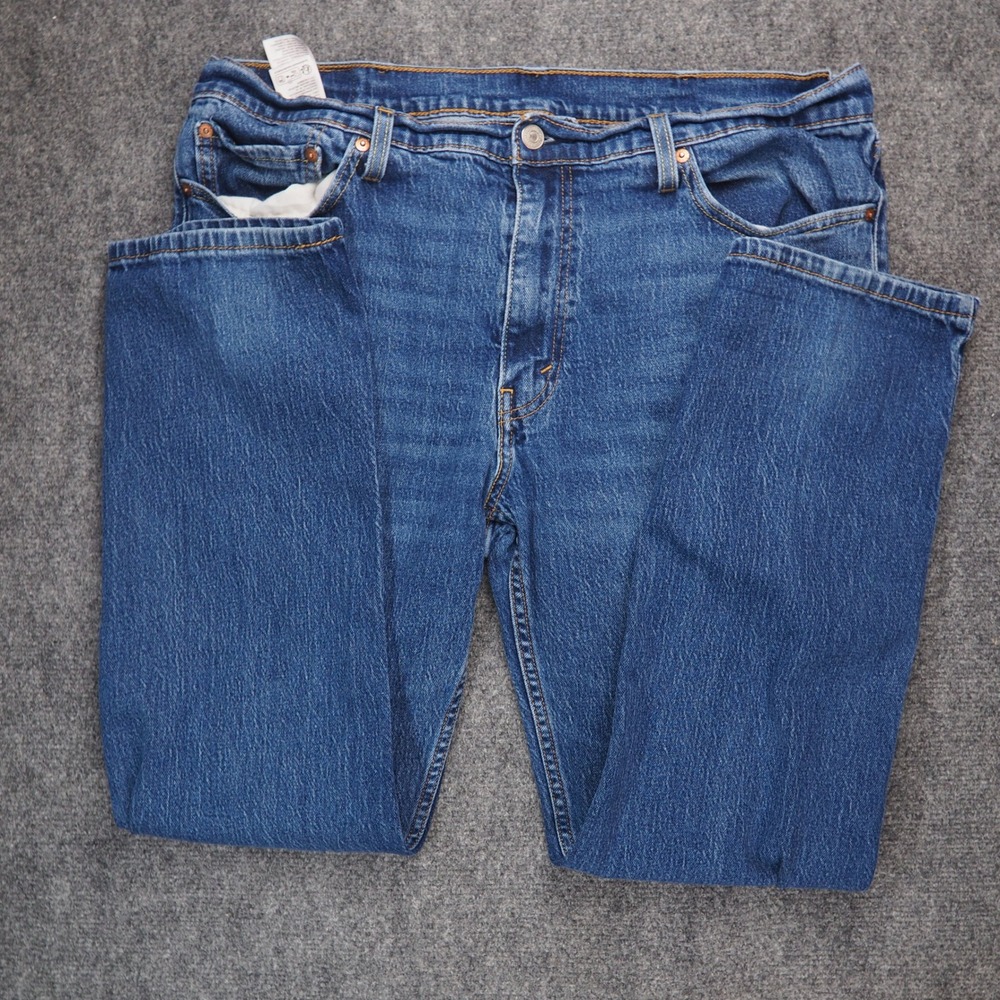 Levi's Jeans Men 36x30 511 Blue Solid Slim Fit Denim Casual Classic Rugged